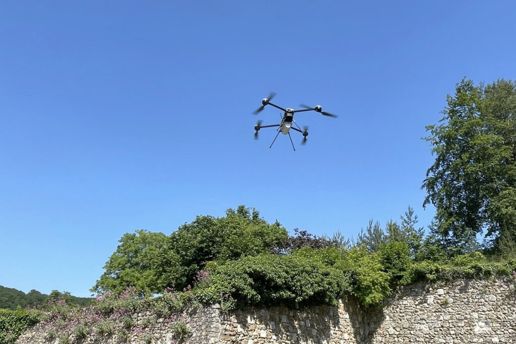 Le drone NX160 lors des démonstrations dynamiques de FONTEVRAUD 2023