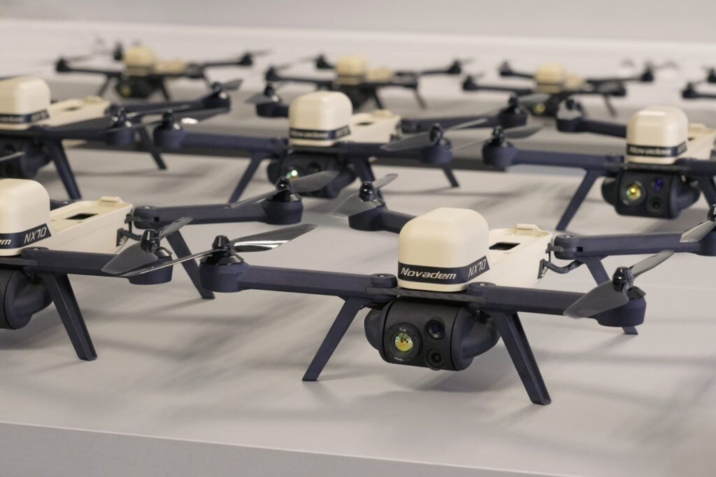 Production line of NX70 drones in Novadem